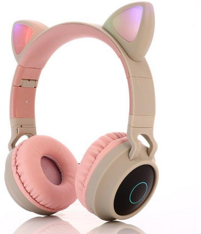 LED Cute Cat Ears Noise Cancelling Headphones