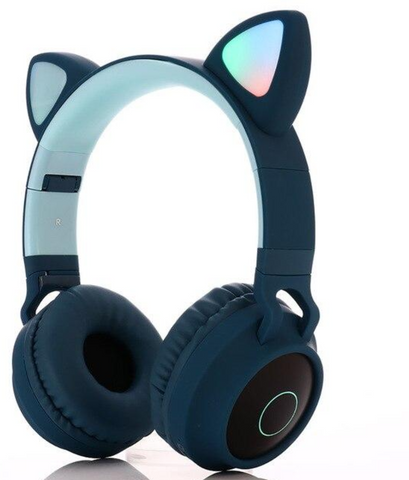 LED Cute Cat Ears Noise Cancelling Headphones