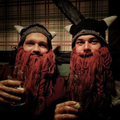 Knitted Viking Beard & Horned Hat Beanie