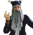 Knitted Viking Beard & Horned Hat Beanie