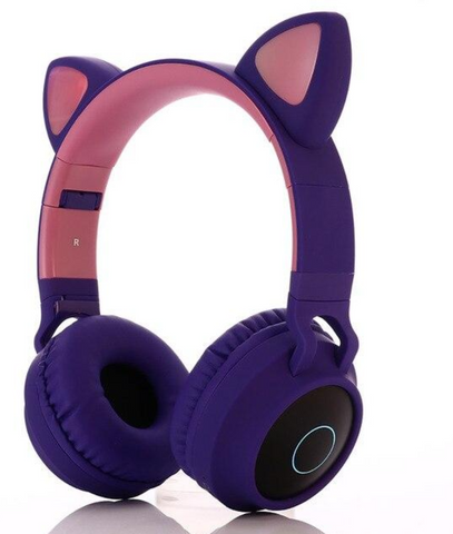 LED Cute Cat Ears Noise Cancelling Headphones