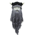 Knitted Viking Beard & Horned Hat Beanie