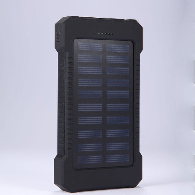 Dual USB Port Solar Panel Power Bank