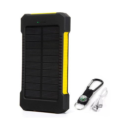 Dual USB Port Solar Panel Power Bank