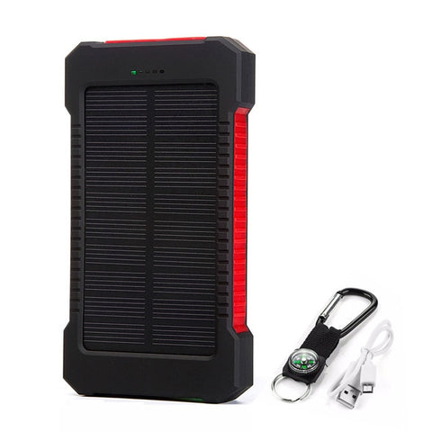 Dual USB Port Solar Panel Power Bank