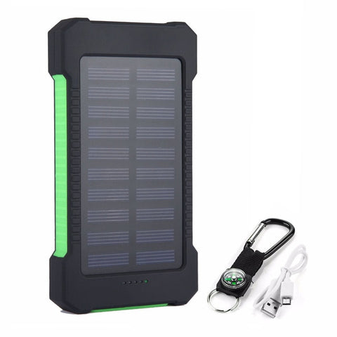 Dual USB Port Solar Panel Power Bank