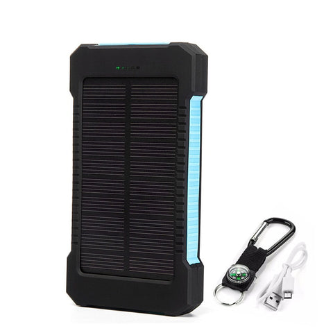 Dual USB Port Solar Panel Power Bank