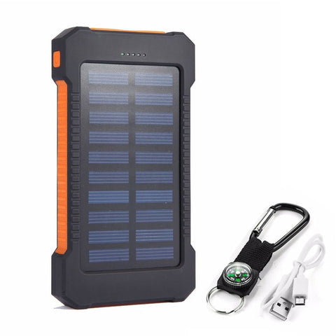 Dual USB Port Solar Panel Power Bank